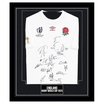 Signed England Framed Shirt – Rugby World Cup 2023