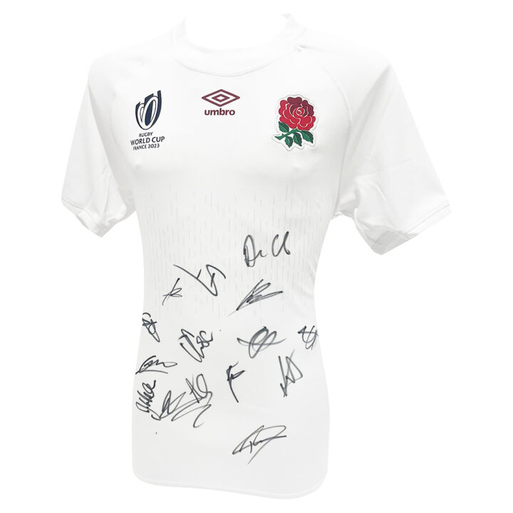 Signed England Shirt – Rugby World Cup 2023 Jersey