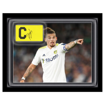 Signed Kalvin Phillips Captain Armband Framed Dome - Leeds United Icon