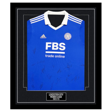 Signed Leicester City Framed Shirt - Premier League 202223