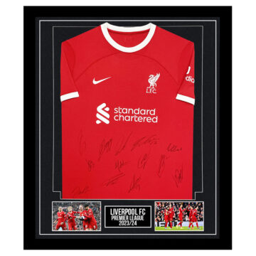 Signed Liverpool FC Framed Shirt - Premier League 202324