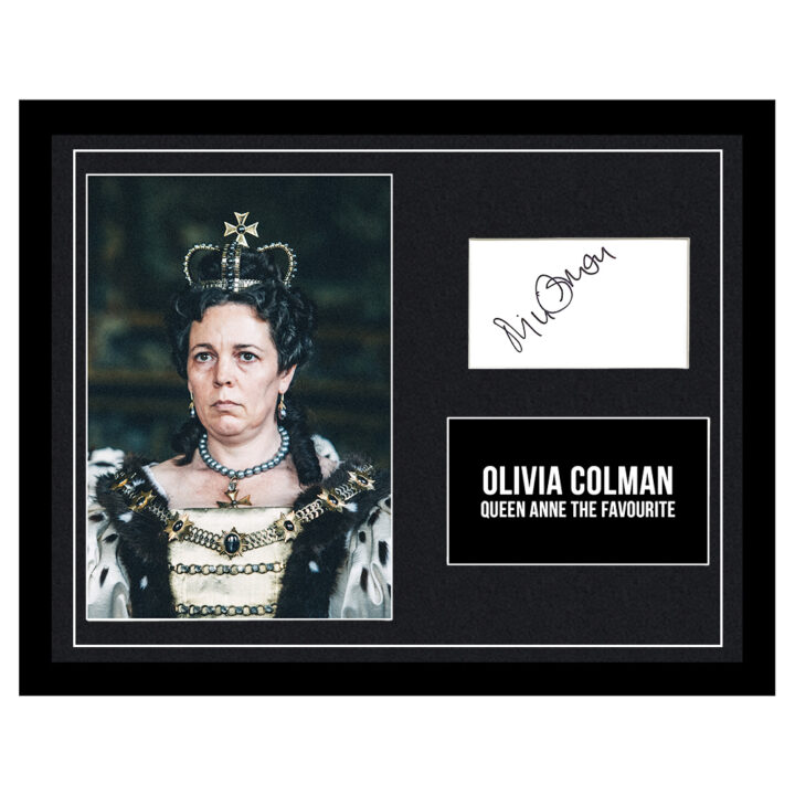 Signed Olivia Colman Framed Photo Display - Queen Anne The Favourite