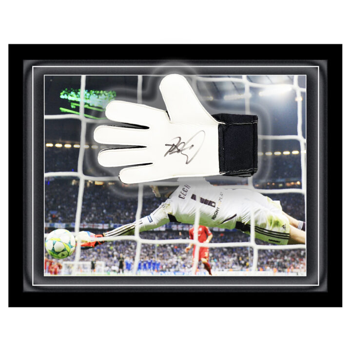 Signed Petr Cech Glove Framed Dome - Champions League Winner 2012