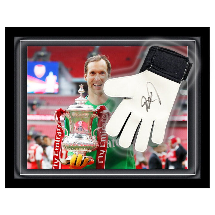 Signed Petr Cech Glove Framed Dome - FA Cup Winner 2017