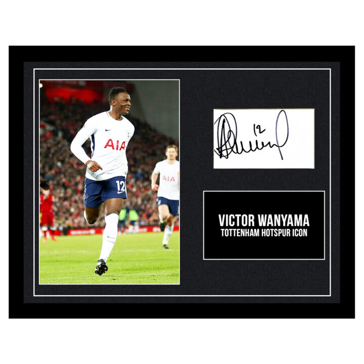 Signed Victor Wanyama Framed Photo Display - Tottenham Hotspur Icon