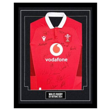 Wales Rugby Signed Framed Shirt - Six Nations 2024